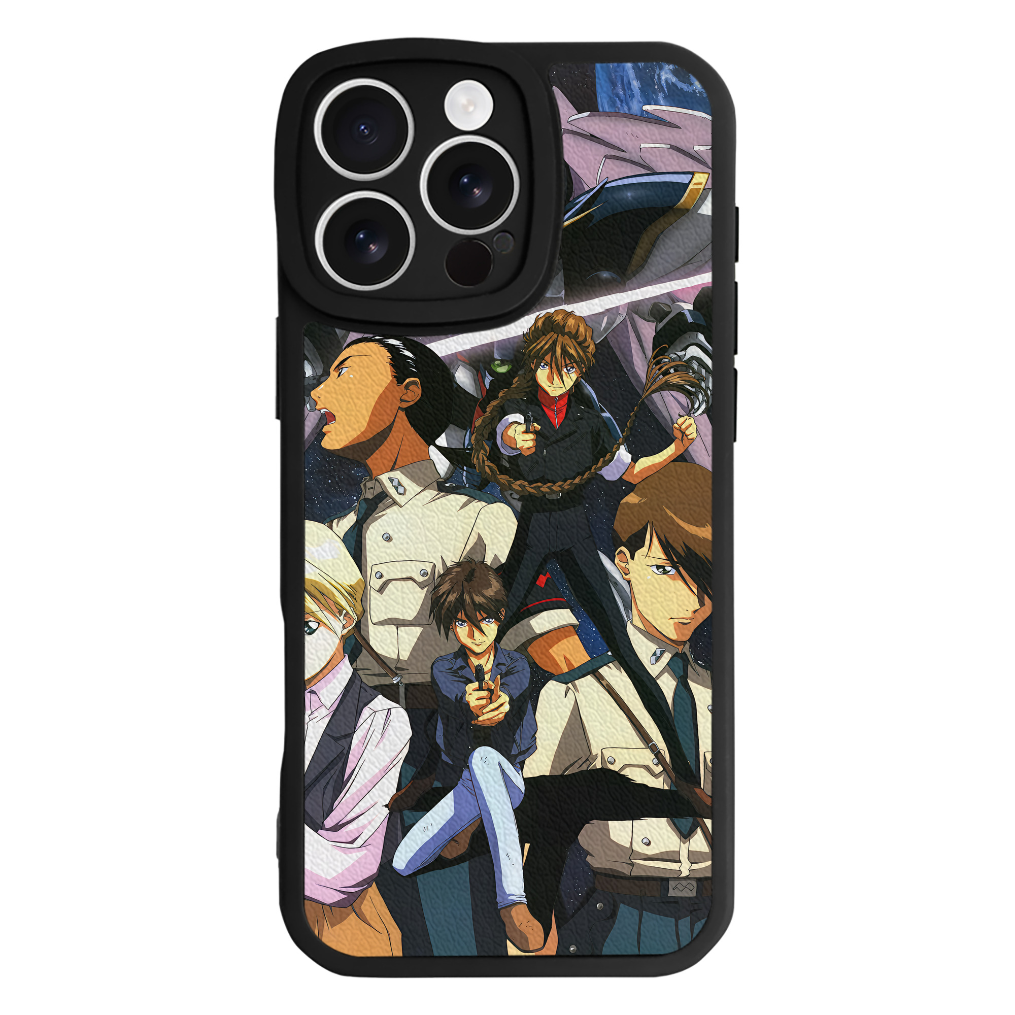 （画像用） 機動戦士ガンダム Mobile Suit Gundam 【iPhone 16シリーズ対応】シリコンスマホケース（レザー調） 材質：シリコン